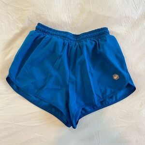 Asics blue lined Athletic Shorts